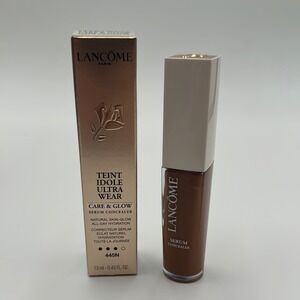 Lancome Teint Idole Ultra Wear Care & Glow Serum Concealer .43oz/13mL Shade 445N
